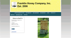 Desktop Screenshot of franklinhoney.com