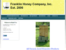 Tablet Screenshot of franklinhoney.com